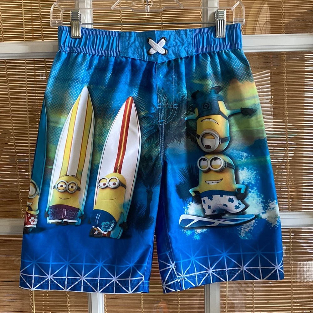 Universal Kids Swim Trunks - Blue with Minions